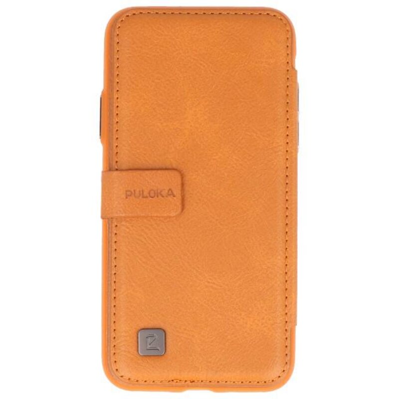 Funda de diseño de libro de contraportada para iPhone X Marrón