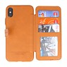 Back Cover Book Design Case for iPhone X Brown