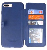 Back Cover Book Design Case for iPhone 8 Plus Blue