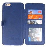 Funda de diseño de libro de contraportada para iPhone 6 Plus azul