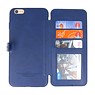 Bag Cover Book Design Taske til iPhone 6 Plus Blue