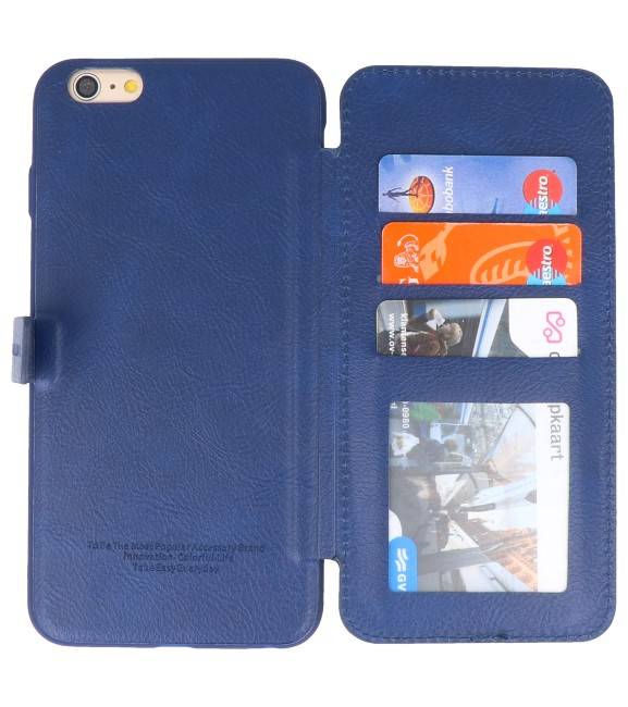 Back Cover Book Design Case for iPhone 6 Plus Blue