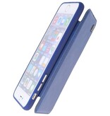 Bag Cover Book Design Taske til iPhone 6 Plus Blue