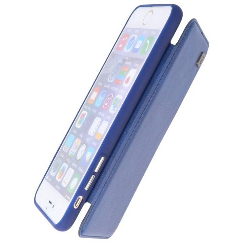 Bag Cover Book Design Taske til iPhone 6 Plus Blue