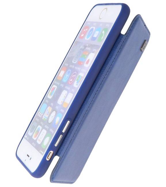 Funda de diseño de libro de contraportada para iPhone 6 Plus azul
