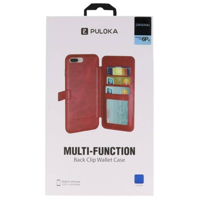 Bag Cover Book Design Taske til iPhone 6 Plus Blue