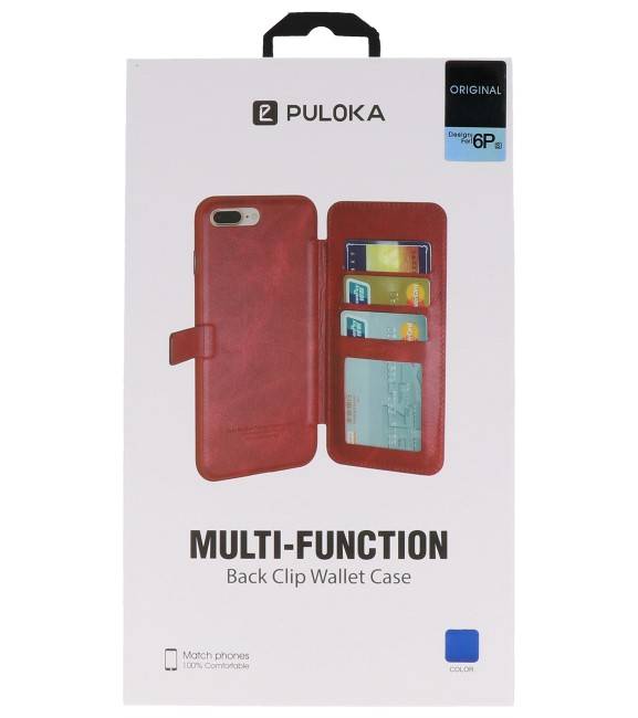 Funda de diseño de libro de contraportada para iPhone 6 Plus azul