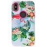 Estuche rígido de impresión 3D para iPhone X Flamingo