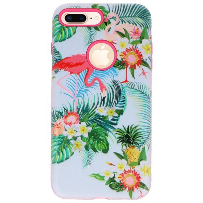 Custodia rigida 3D per iPhone 8 Plus Flanmingo
