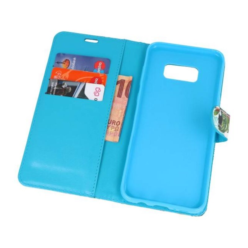 Bookstyle Taske til Galaxy S8 Plus 3D Print Toucan