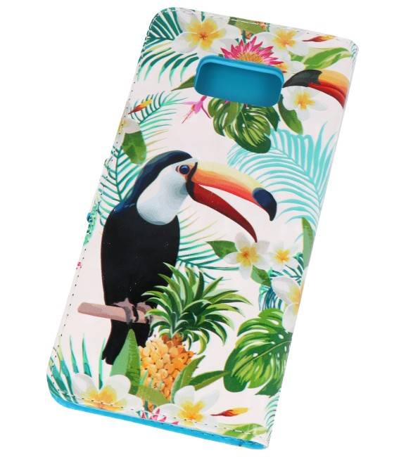 Bookstyle Hülle für Galaxy S8 Plus 3D Print Toucan