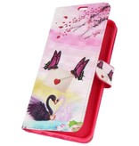 Bookstyle Hoesje voor Galaxy S8 Plus 3D Print Vlinder