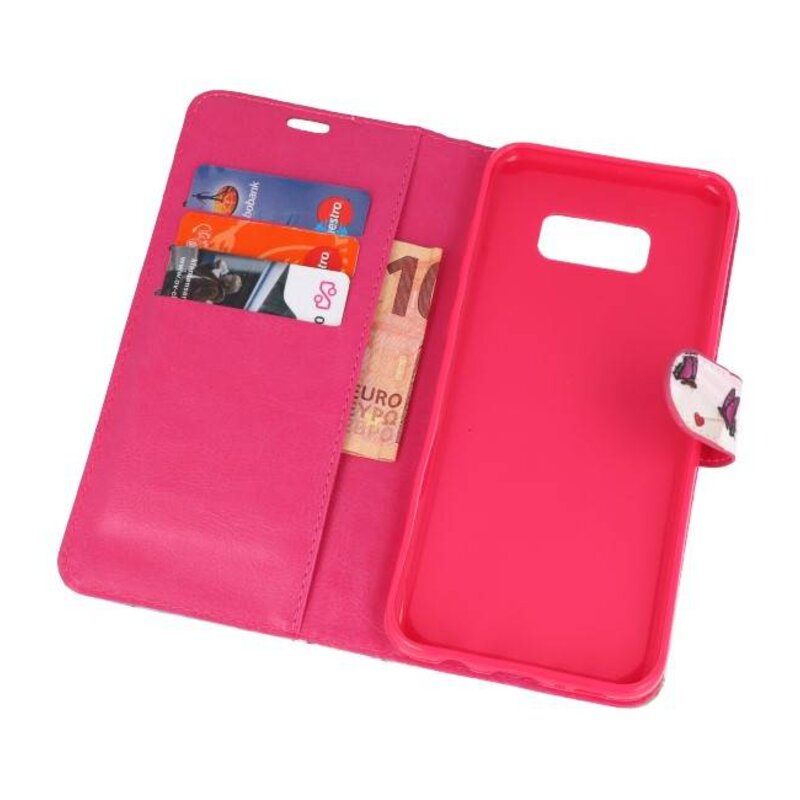 Bookstyle Taske til Galaxy S8 Plus 3D Print Butterfly
