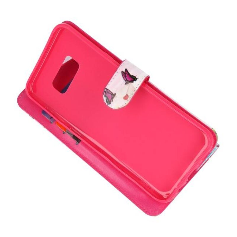 Bookstyle Taske til Galaxy S8 Plus 3D Print Butterfly
