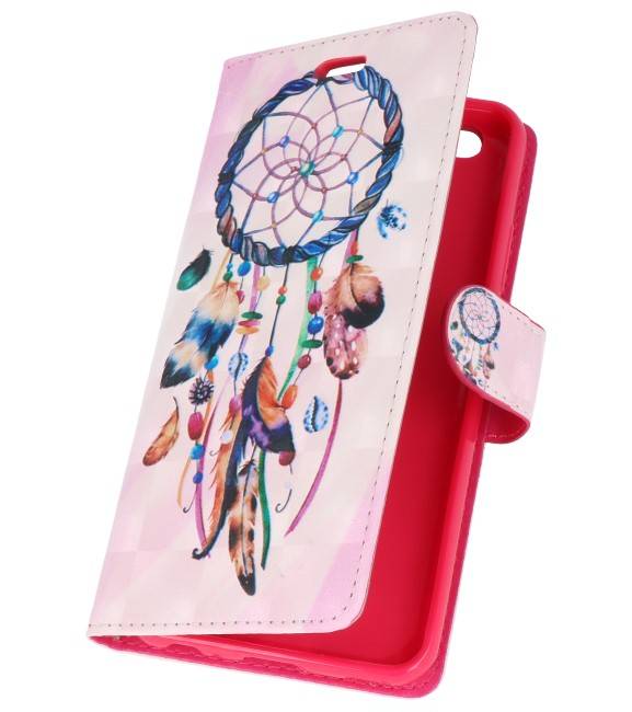 Custodia Bookstyle per Huawei P20 stampa 3D Dreamcatcher