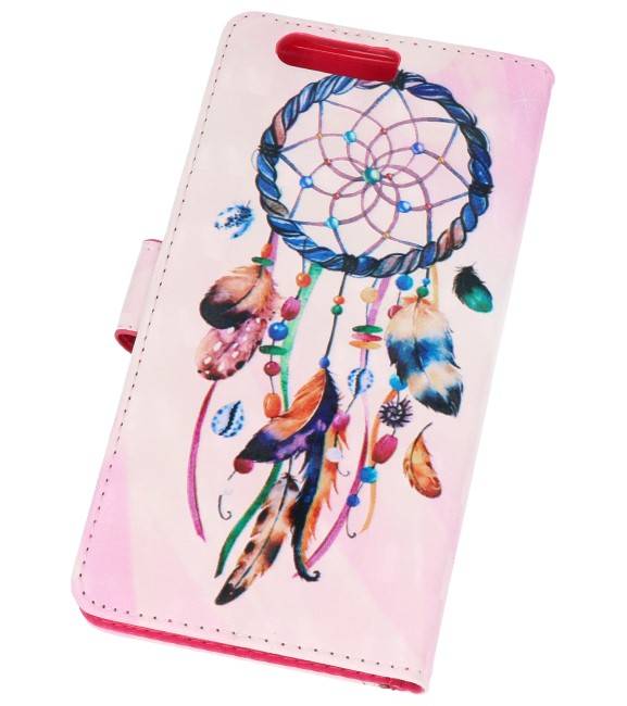 Custodia Bookstyle per Huawei P20 stampa 3D Dreamcatcher