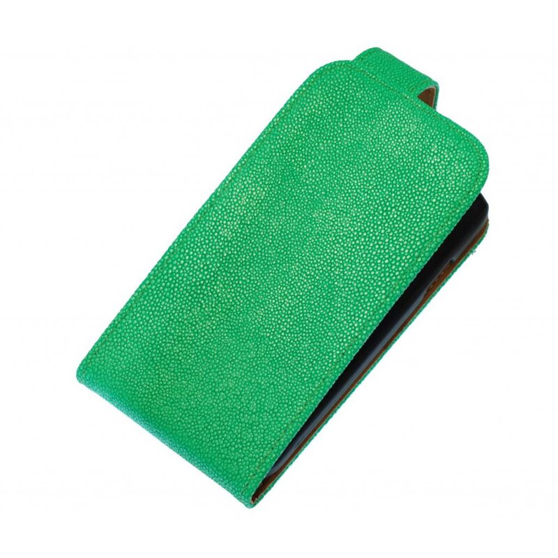 Etui Flip Classic Devil pour Galaxy S5 G900F Vert
