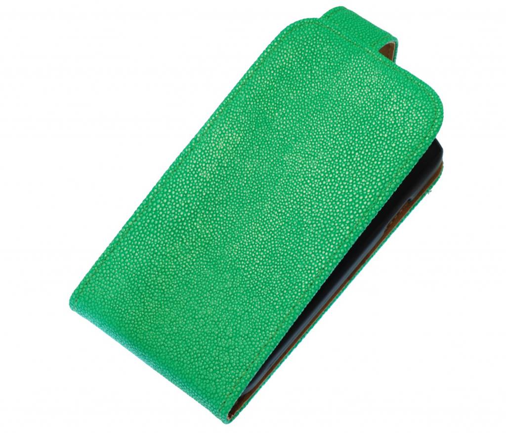 Devil Classic Flip Hoes voor Galaxy S5 G900F Groen