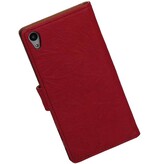 Housse en cuir lavé pour Sony Xperia Z5 Pink