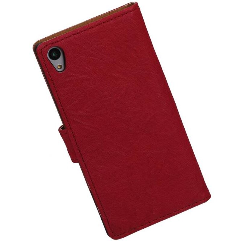 Custodia in pelle lavata per Sony Xperia Z5 rosa