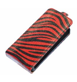 Etui Zebra Flip pour Galaxy S3 i9300 Rouge