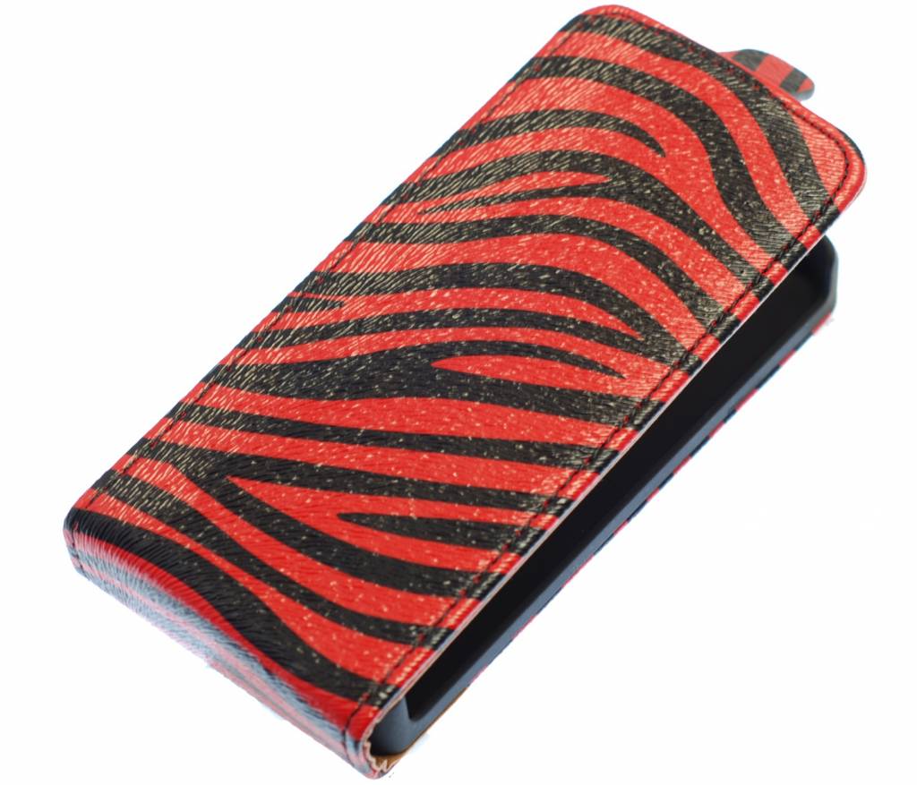 Zebra Flip Case für Galaxy S3 i9300 Rot