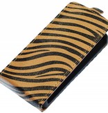 Zebra Flip Taske til Galaxy S3 i9300 Brown