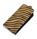 Zebra Flip Hoes voor Galaxy S3 i9300 Bruin