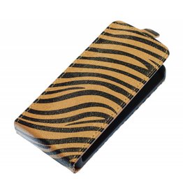 Custodia Flip Zebra per Galaxy S3 i9300 Marrone