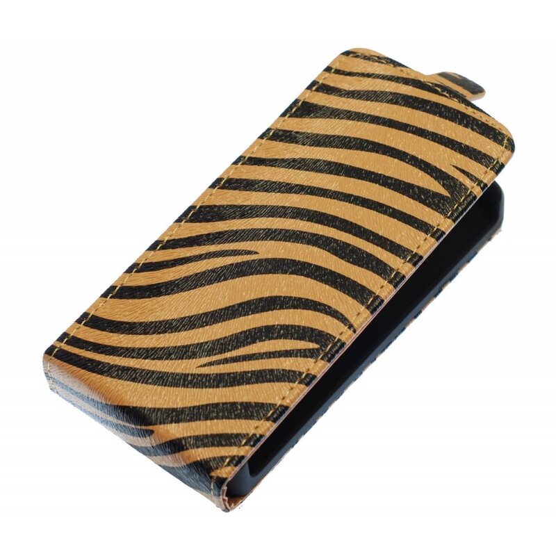 Custodia Flip Zebra per Galaxy S3 i9300 Marrone
