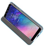 Slim Folio Case voor Galaxy A6 2018 Blauw