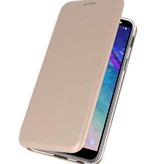 Schlanke Folio Case für Galaxy A6 2018 Gold