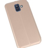 Slim Folio Case voor Galaxy A6 2018 Goud