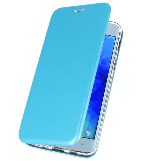 Etui Folio Slim pour Galaxy J3 2018 Bleu