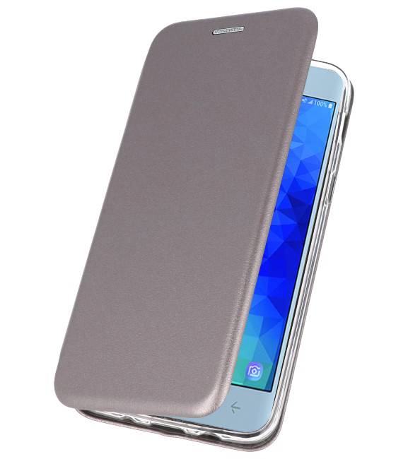 Étui Folio Slim pour Galaxy J3 2018 Gris