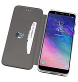 Slim Folio Case voor Galaxy A6 Plus 2018 Zwart