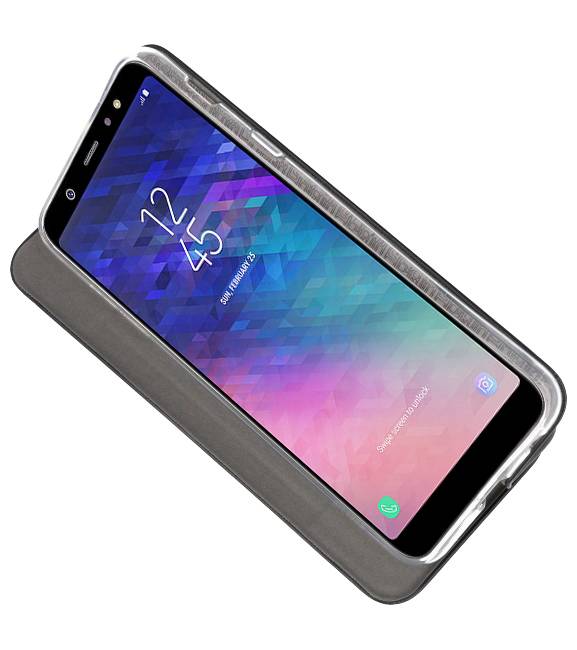 Slim Folio Case voor Galaxy A6 Plus 2018 Zwart