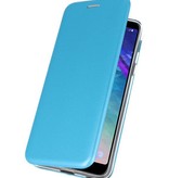 Etui Folio Slim pour Galaxy A6 Plus 2018 Bleu