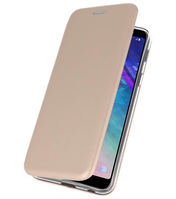 Étui Folio Slim pour Galaxy A6 Plus 2018 Gold