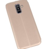 Étui Folio Slim pour Galaxy A6 Plus 2018 Gold