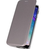 Custodia Folio sottile per Galaxy A6 Plus 2018 Grigio