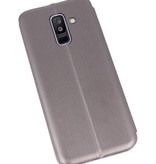 Slim Folio Case voor Galaxy A6 Plus 2018 Grijs