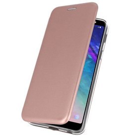 Custodia Folio sottile per Galaxy A6 Plus 2018 Pink