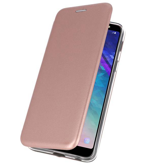 Etui Folio Slim pour Galaxy A6 Plus 2018 Rose