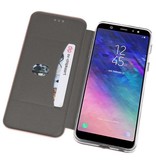 Schlanke Folio Case für Galaxy A6 Plus 2018 Pink