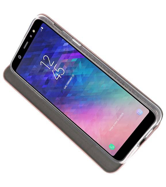 Slim Folio Case voor Galaxy A6 Plus 2018 Roze