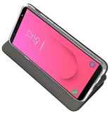 Etui Folio Slim pour Galaxy J8 2018 Noir