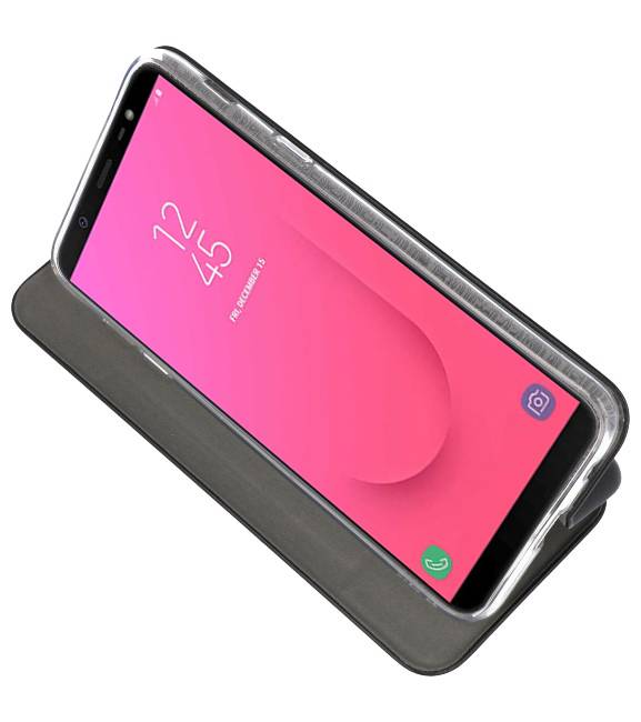 Custodia Folio sottile per Galaxy J8 2018 nera