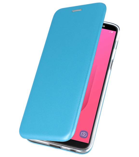 Slim Folio Case voor Galaxy J8 2018 Blauw