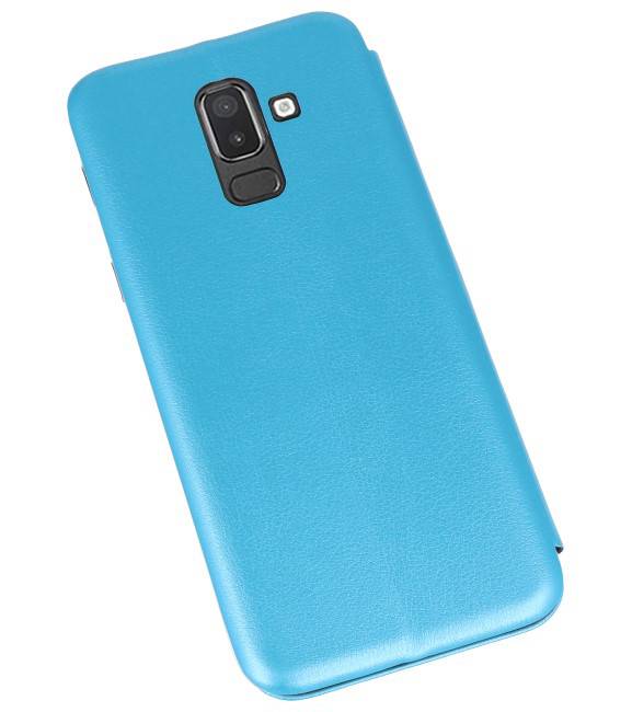 Slim Folio Case voor Galaxy J8 2018 Blauw